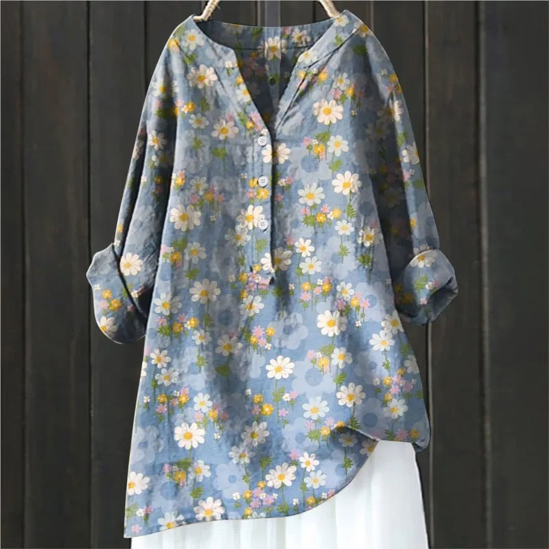 Relaxed Floral Print Top