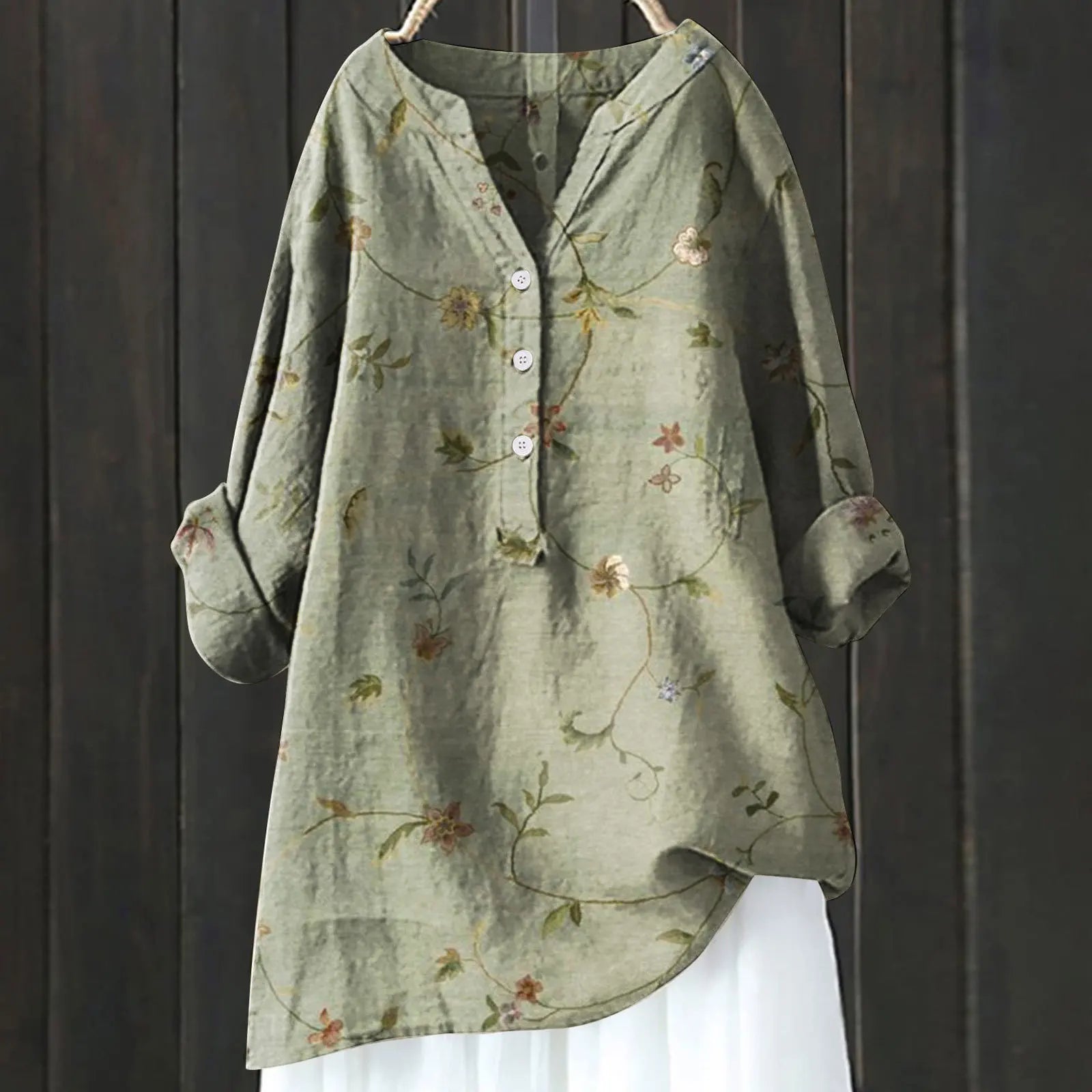 Relaxed Floral Print Top