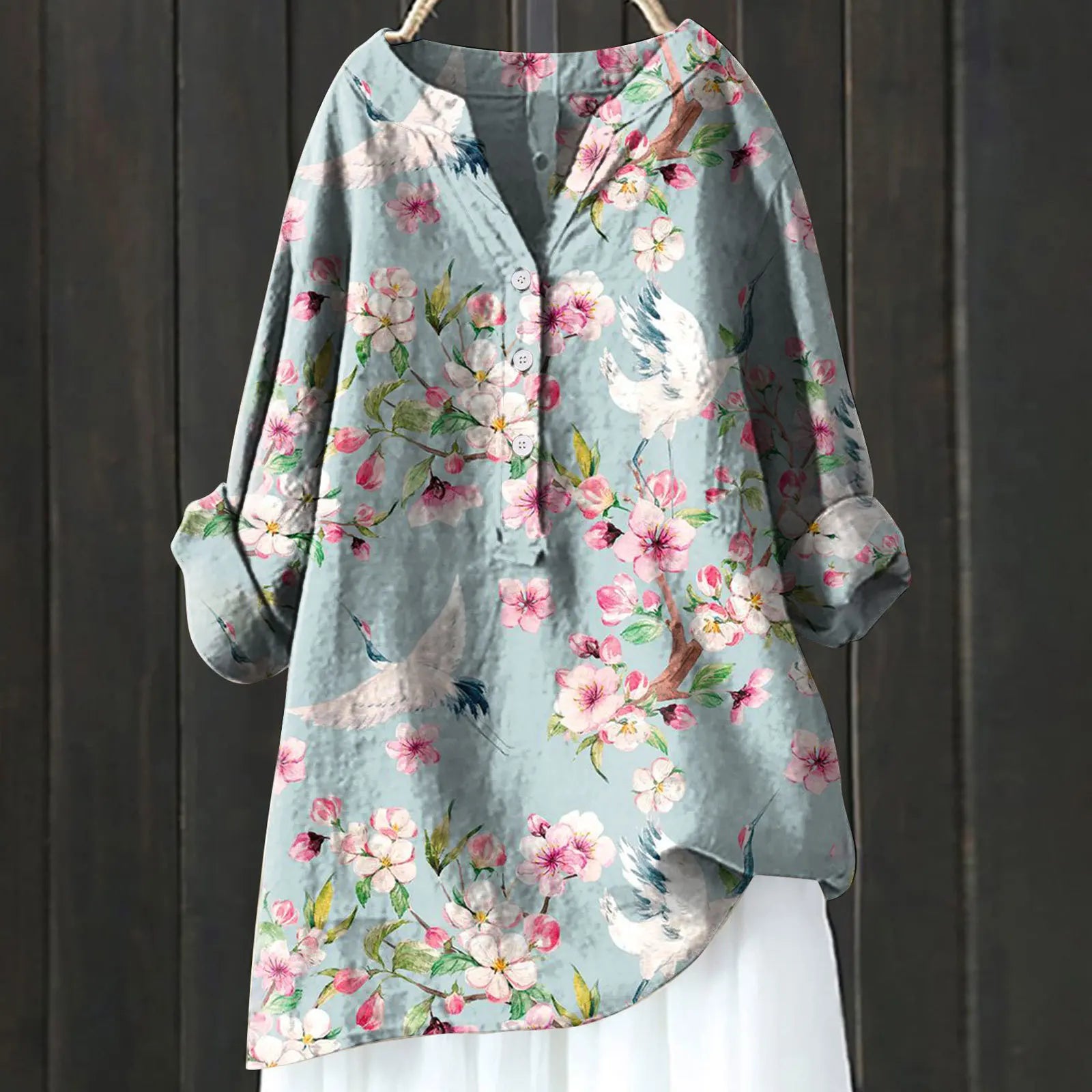 Relaxed Floral Print Top