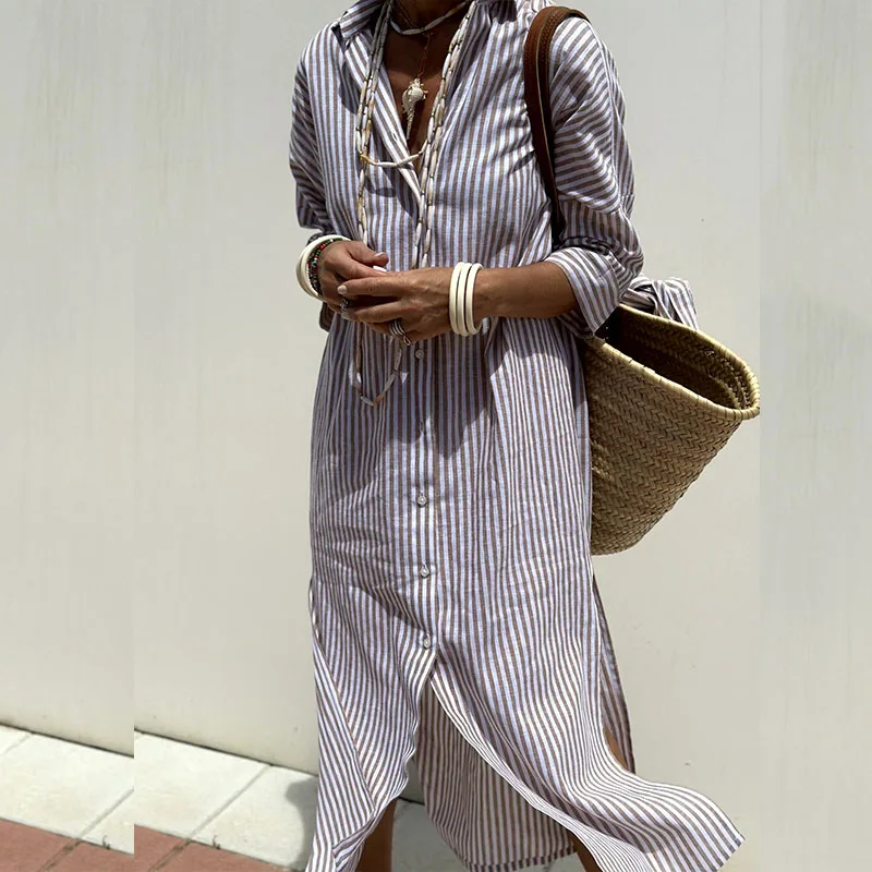 Neda - Chic Striped Dress