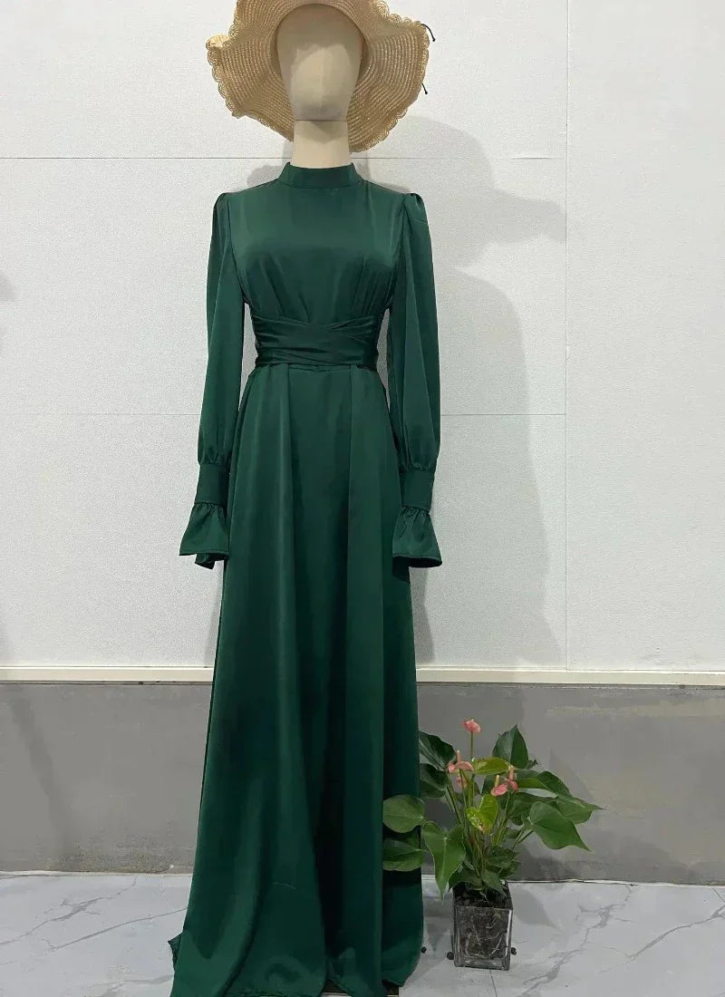 Radiant Evening Gown with Exquisite Accents