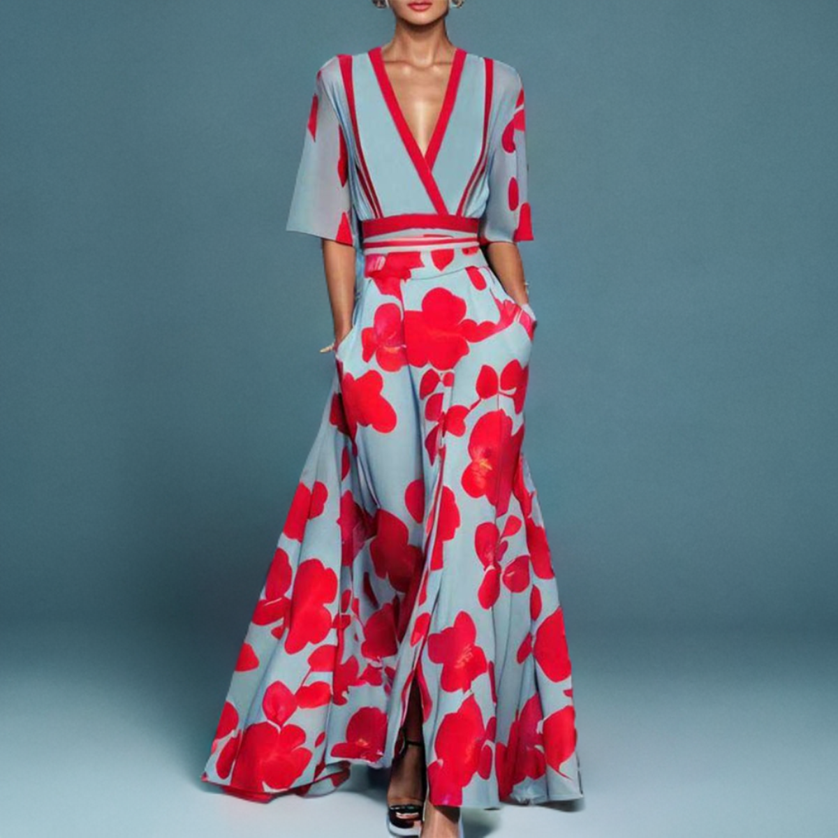 Klara - Sophisticated Long-Sleeve Gown