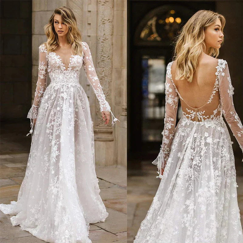 Elegant Lace Bridal Gown