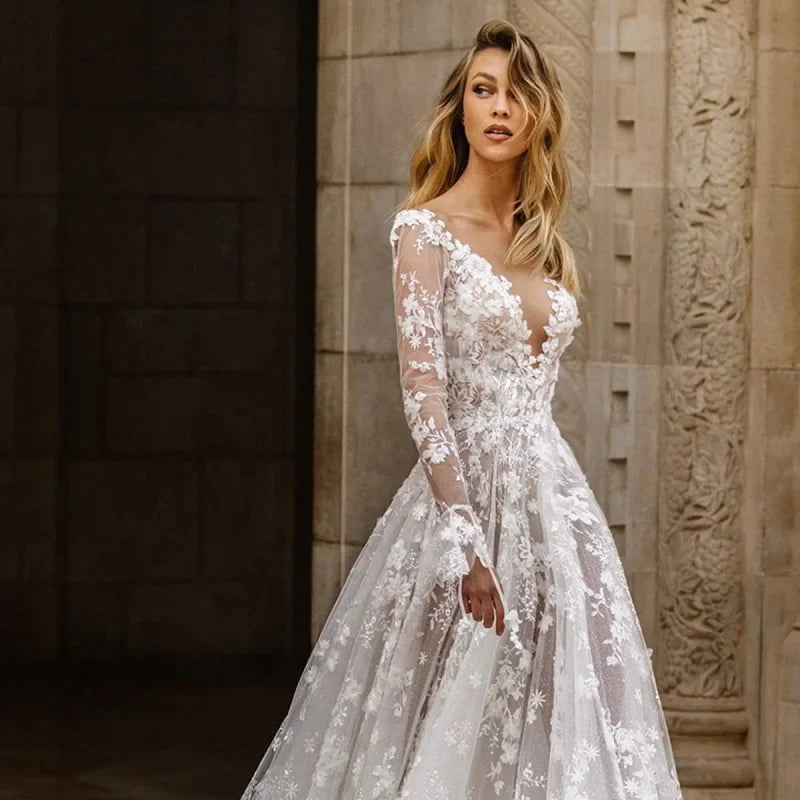 Elegant Lace Bridal Gown
