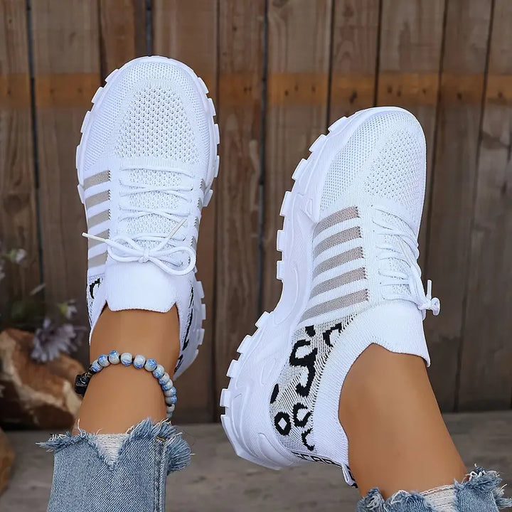 Leopard Print Breathable Sneakers