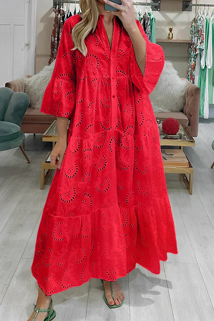Chic Lace Embroidered Dress