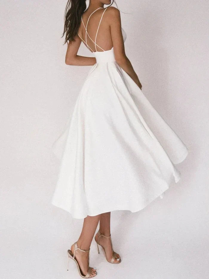 Chic V-Neck Strappy Dress
