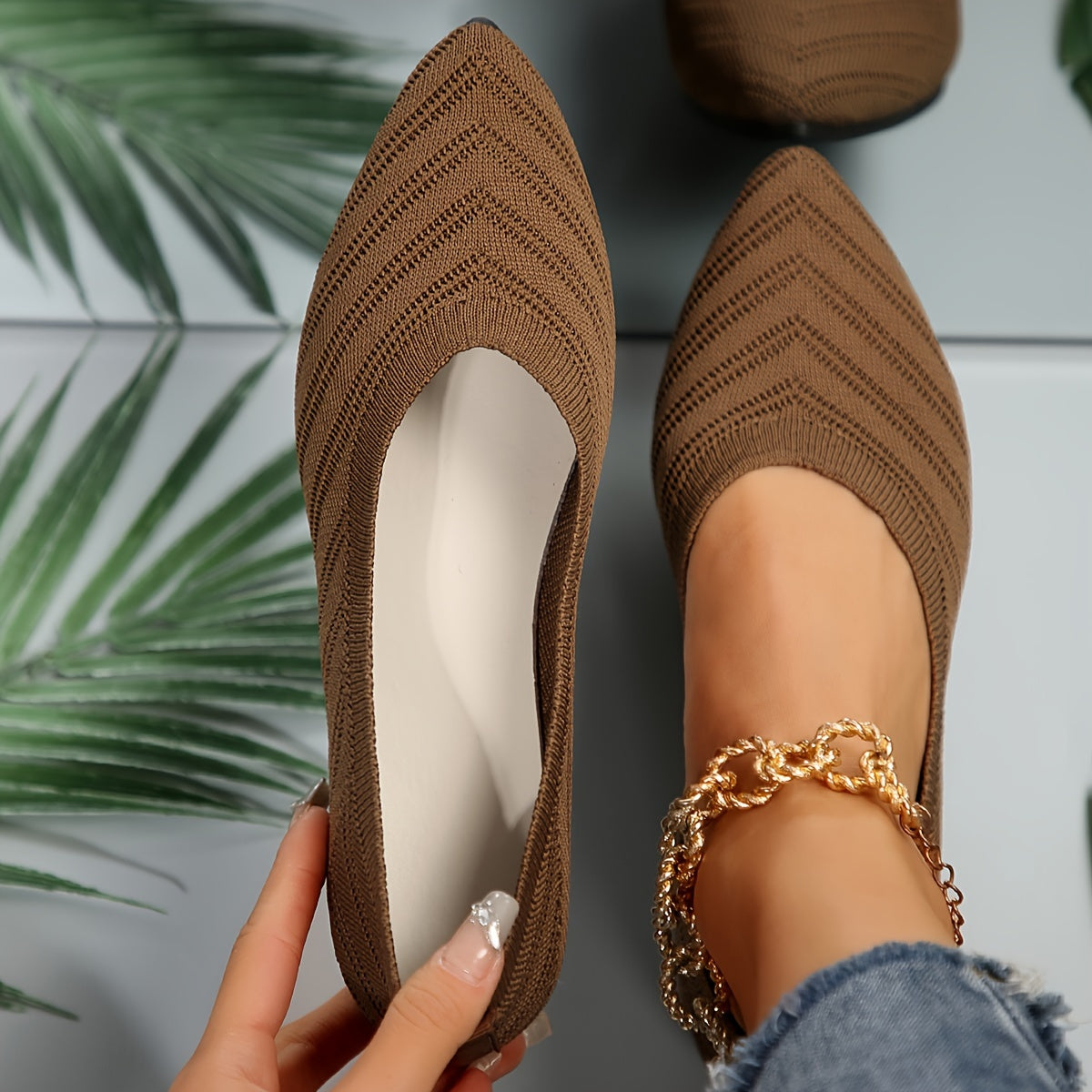 Cozy Women's Slip-On Ballet Flats