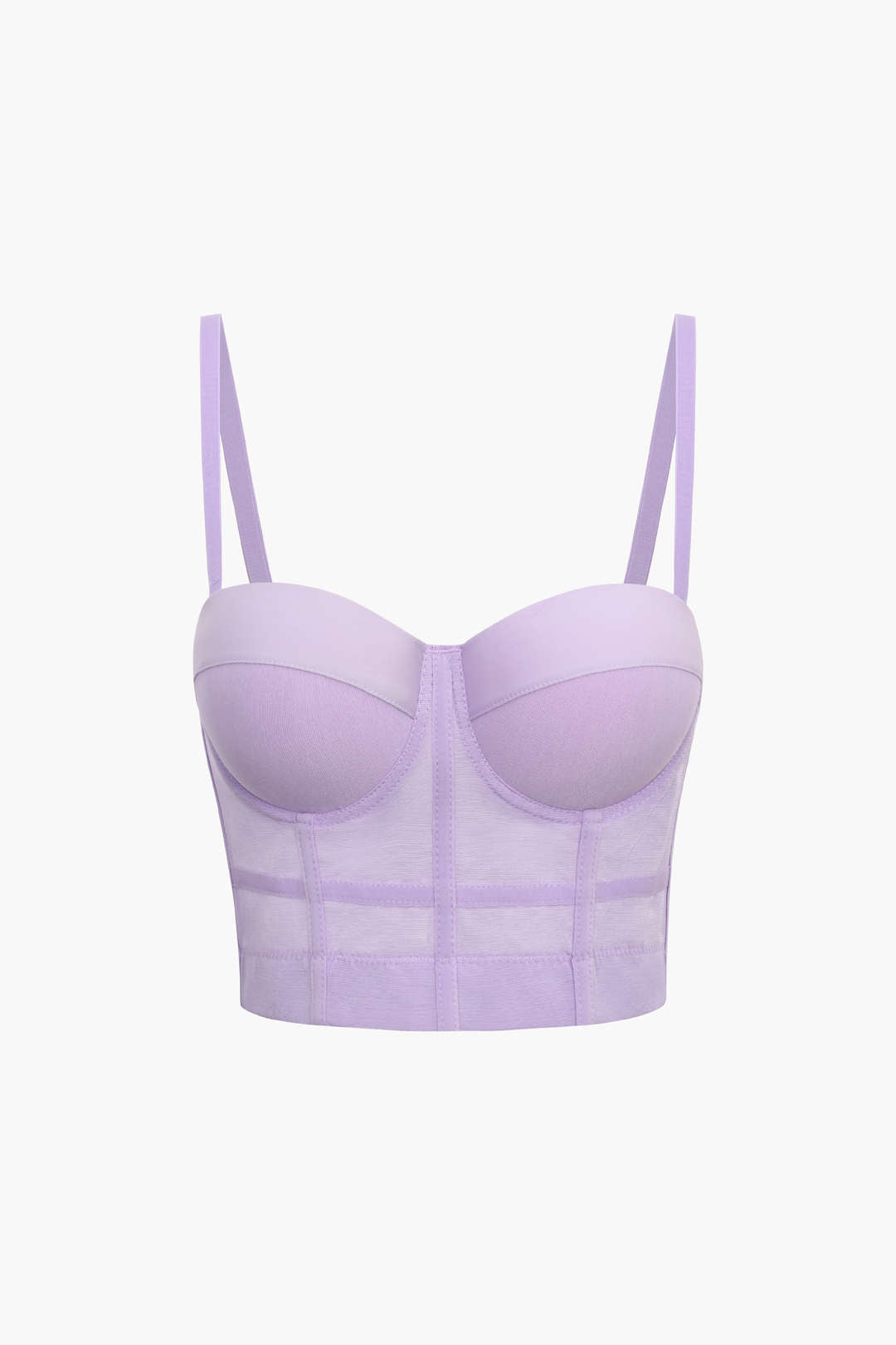 Mesh Underwired Bustier Blouse
