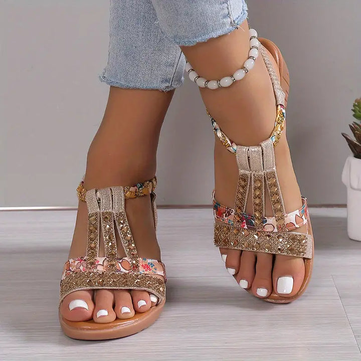 Bohemian Style Braided Wedge Sandals