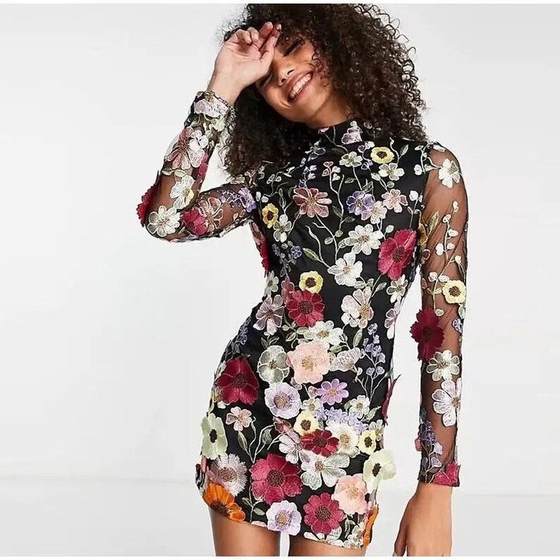 One-of-a-Kind Handcrafted Floral Dress