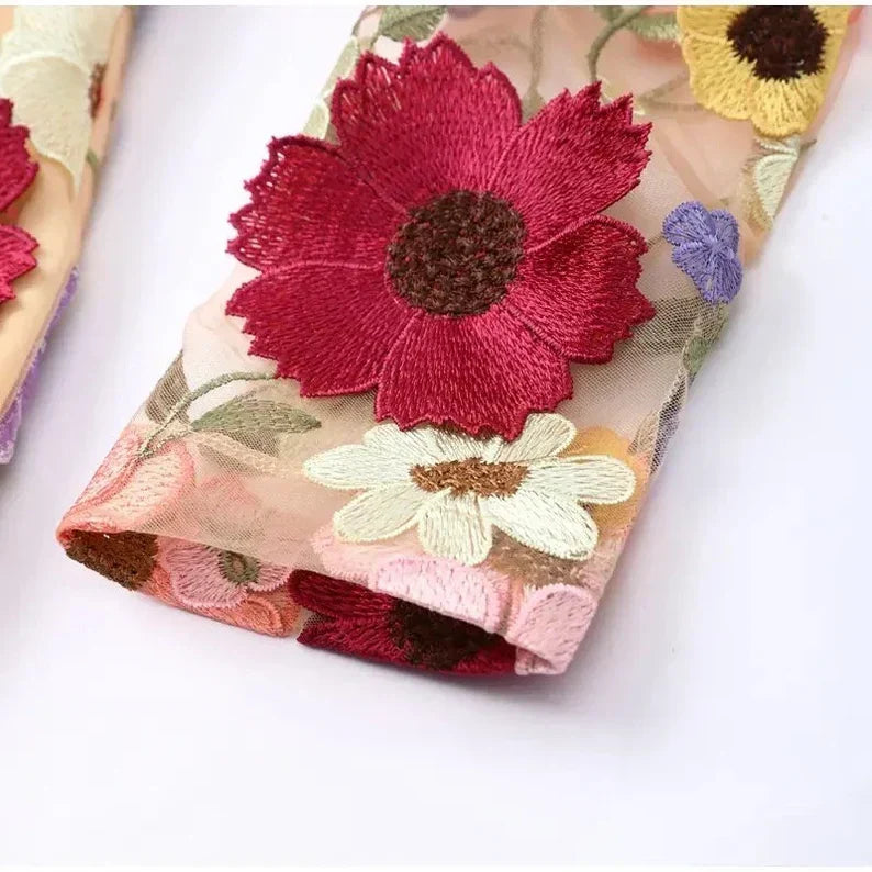 One-of-a-Kind Handcrafted Floral Dress