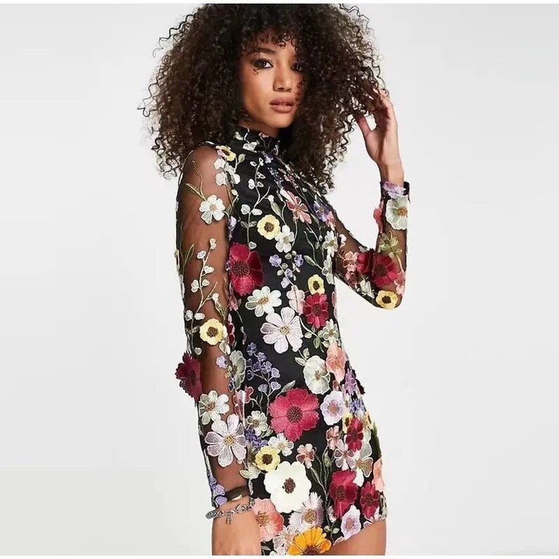 One-of-a-Kind Handcrafted Floral Dress