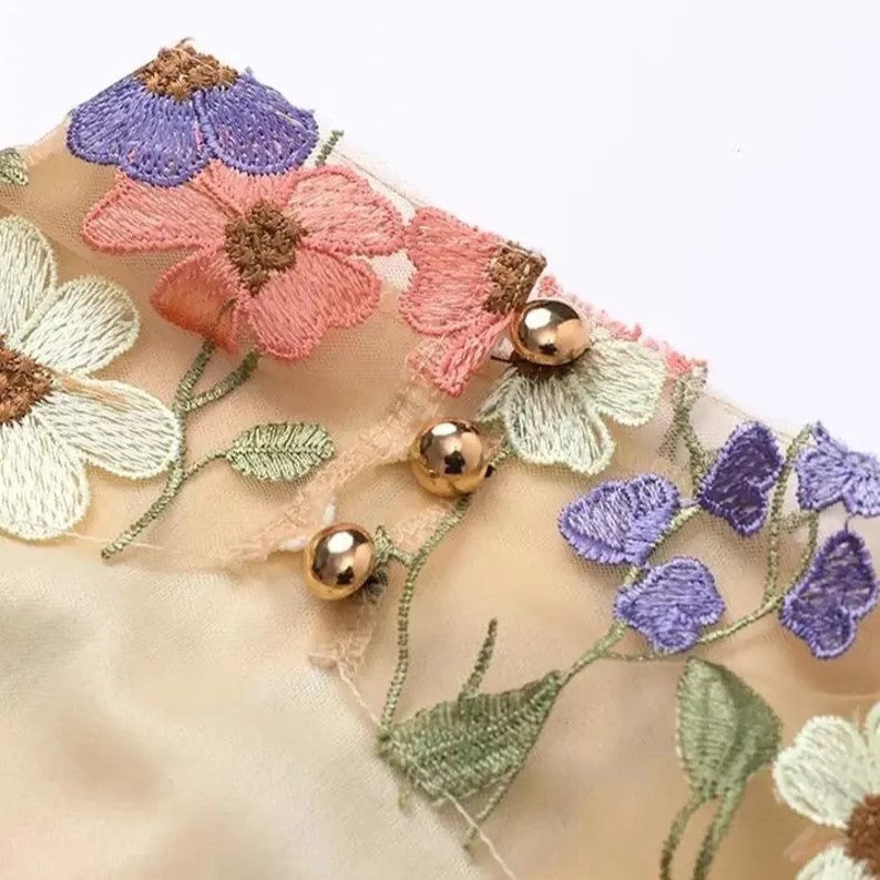 One-of-a-Kind Handcrafted Floral Dress