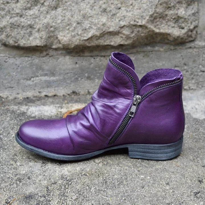 Women's Zippered Ankle Boots