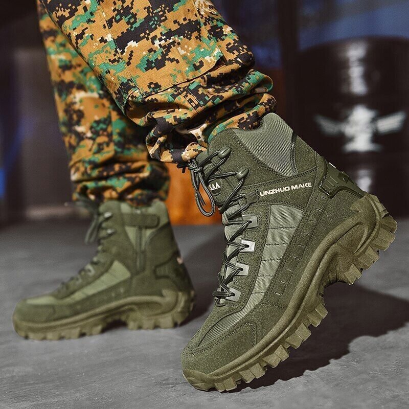 Stylish Military-Inspired Winter Boots