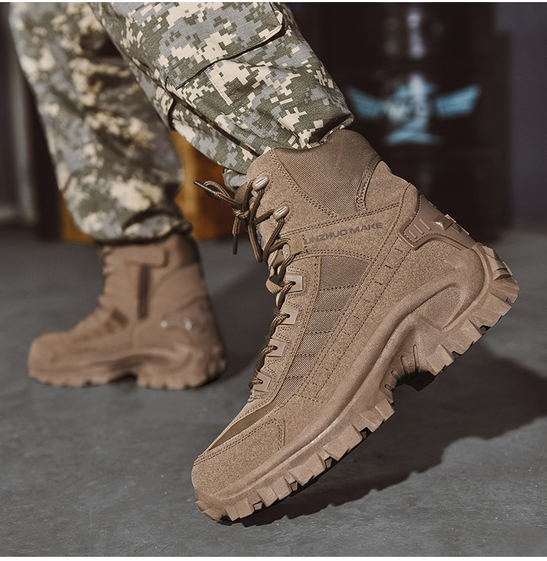 Stylish Military-Inspired Winter Boots