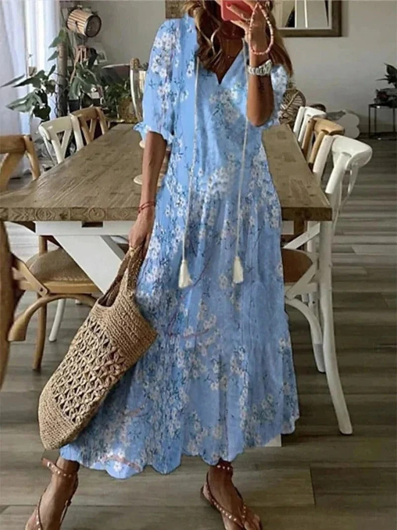 Earthy Bohemian Style Dress