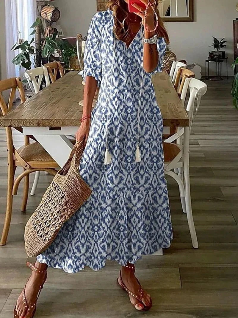 Earthy Bohemian Style Dress