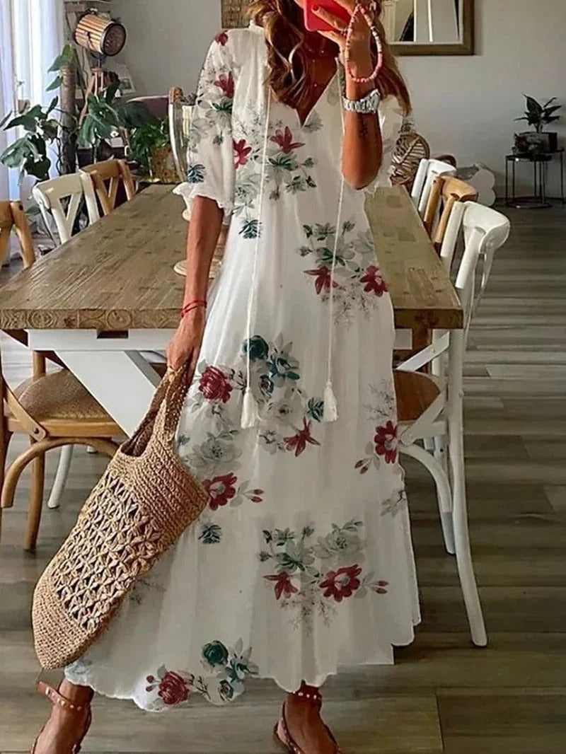 Earthy Bohemian Style Dress